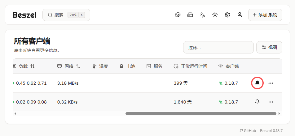 Beszel客户端管理